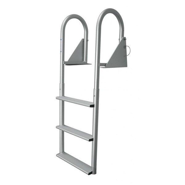 Lighthouse 4-Wide Step Hinged Dock Ladder - Anodized Aluminum LI13434 - main